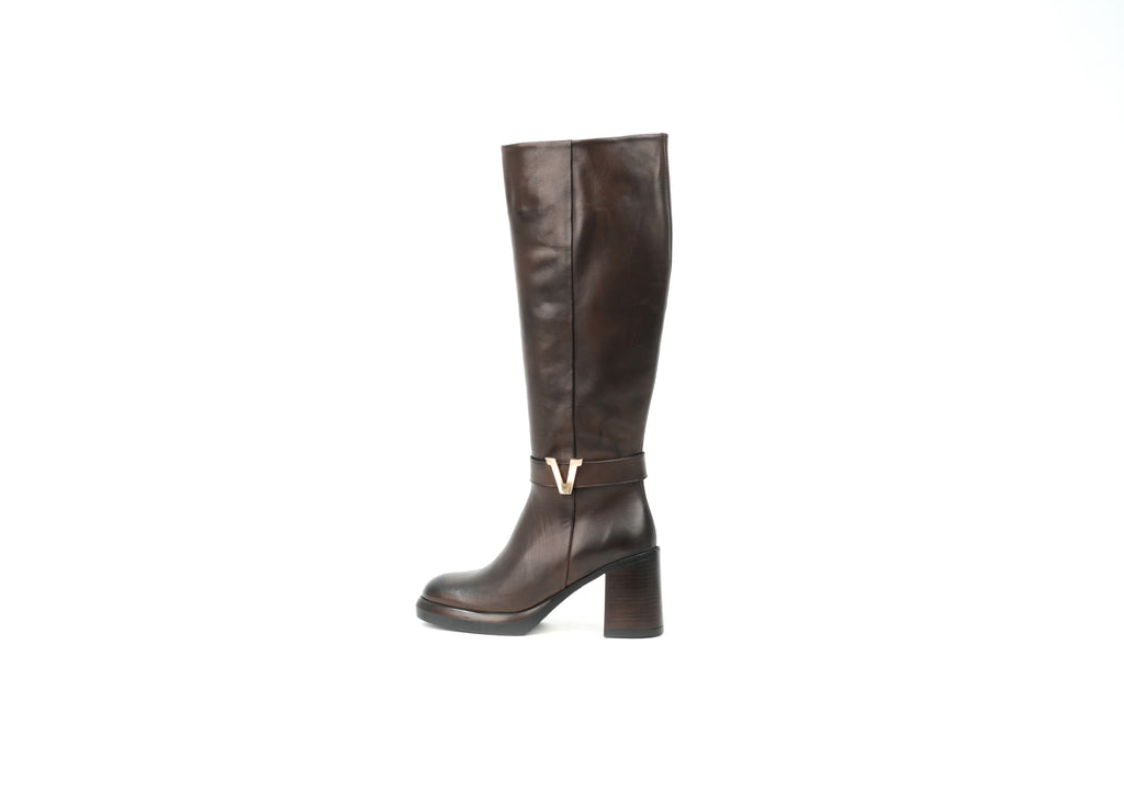 High Boot Marrone Regina – Florida Shoes