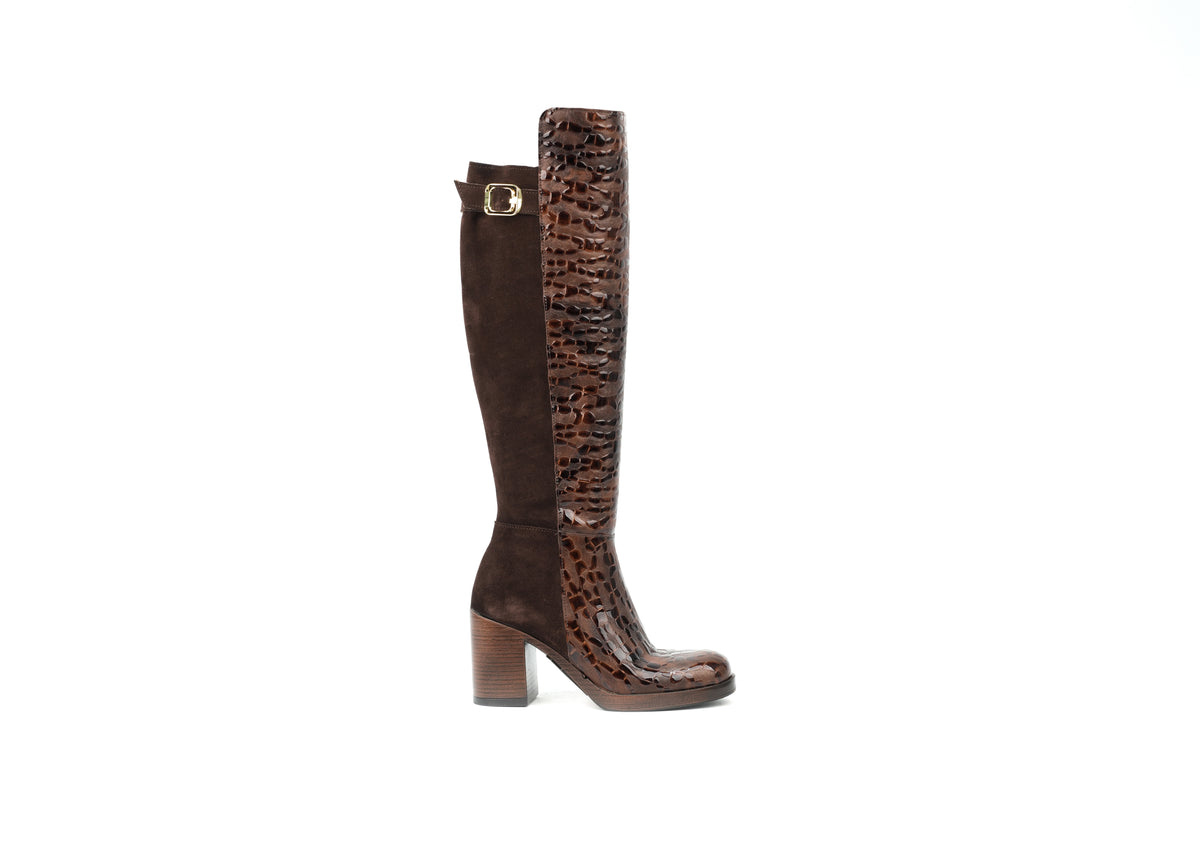 High Boot Marrone Nicoletta Luce – Florida Shoes