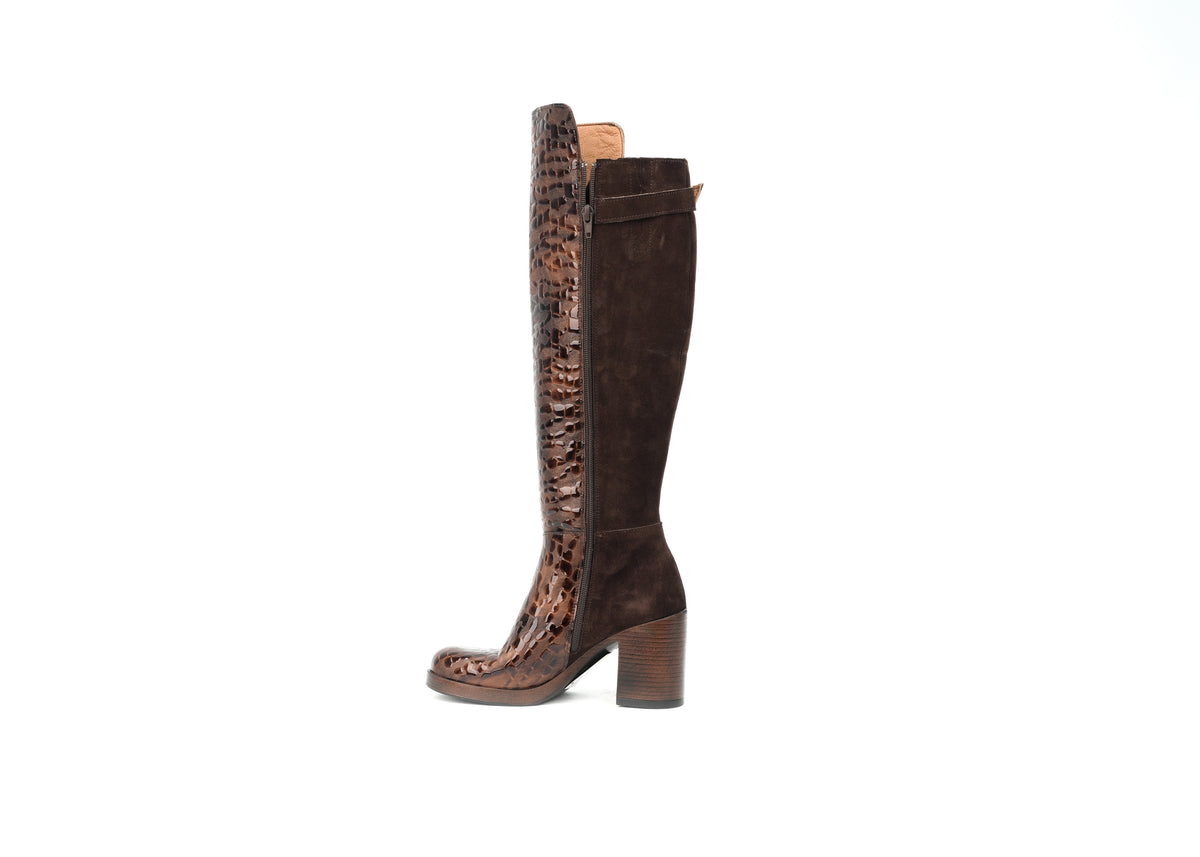 High Boot Marrone Nicoletta Luce – Florida Shoes