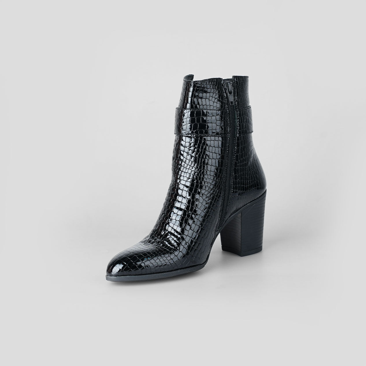Aurelia Croco Noir – Florida Shoes
