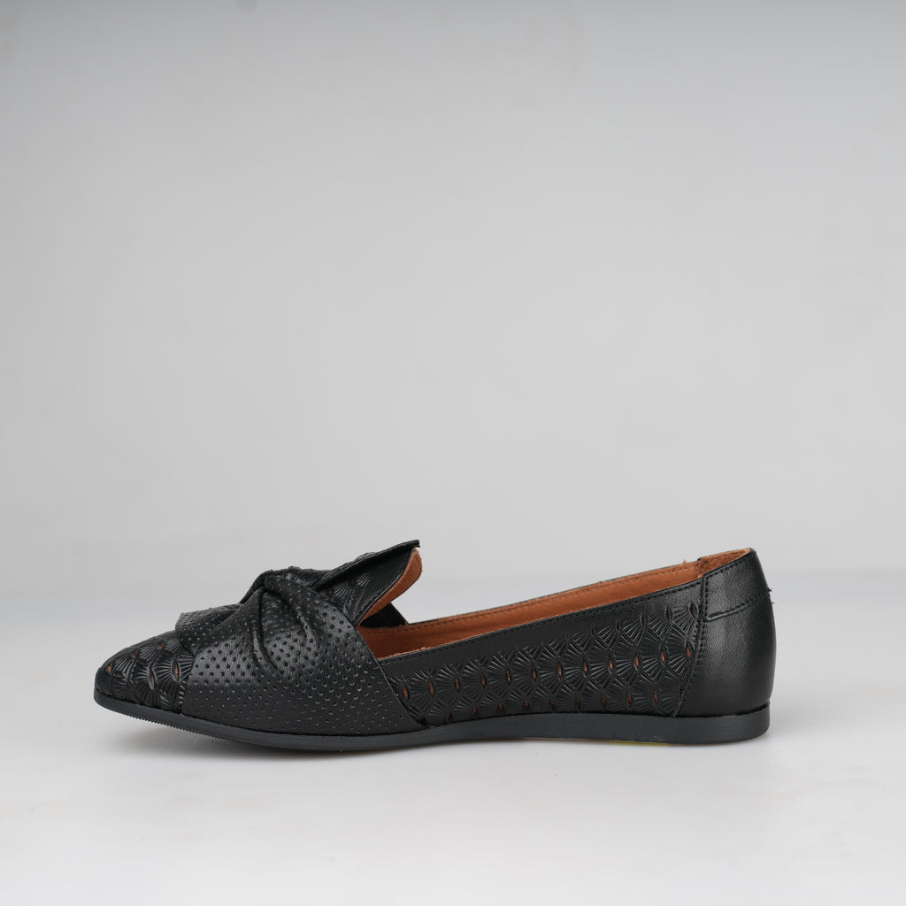 Ballerina Nero Fiorella – Florida Shoes