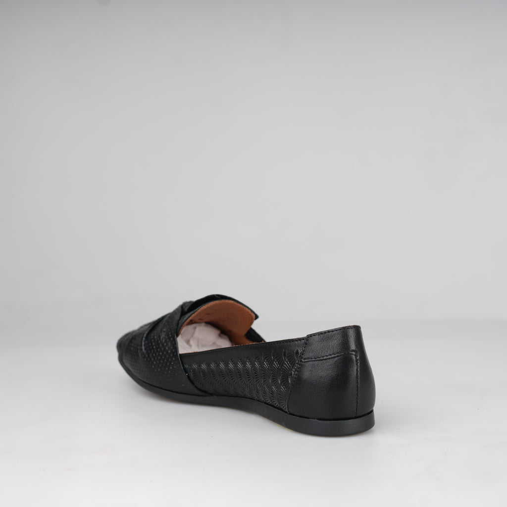 Ballerina Nero Fiorella – Florida Shoes