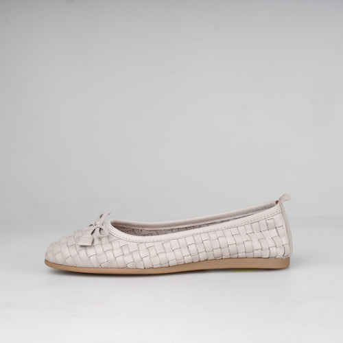 Ballerina Grigio Intrecciata – Florida Shoes