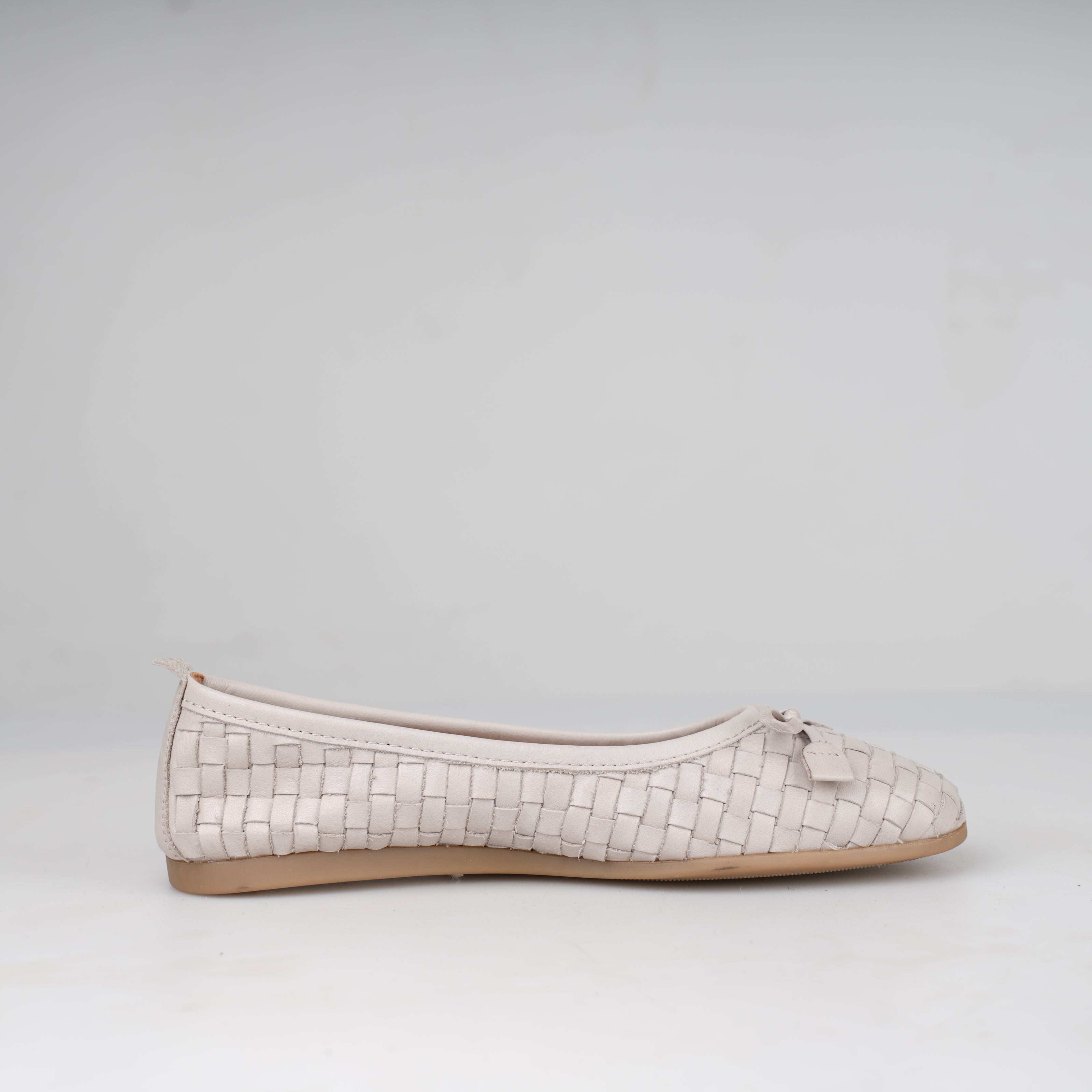 Ballerina Grigio Intrecciata – Florida Shoes