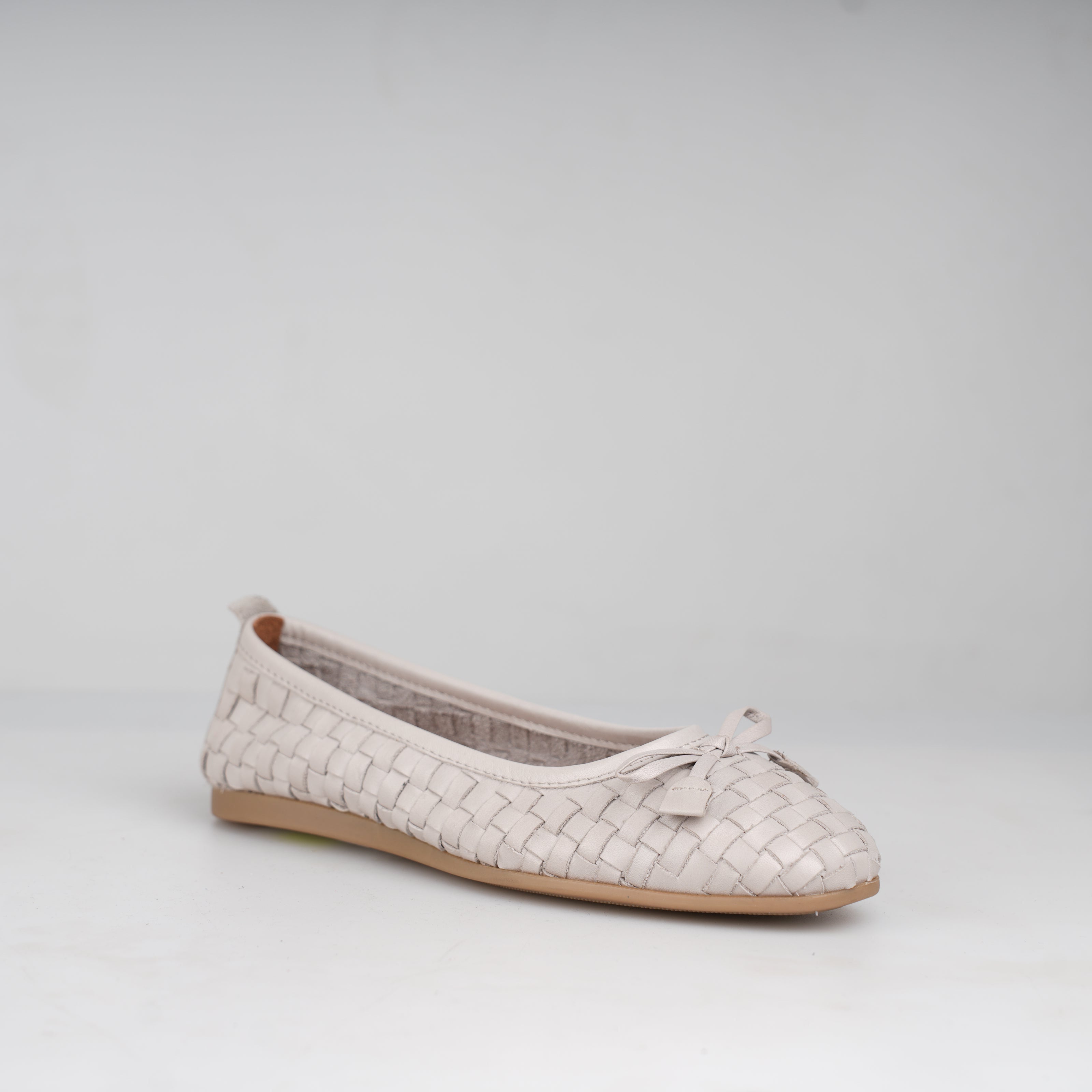 Ballerina Grigio Intrecciata – Florida Shoes