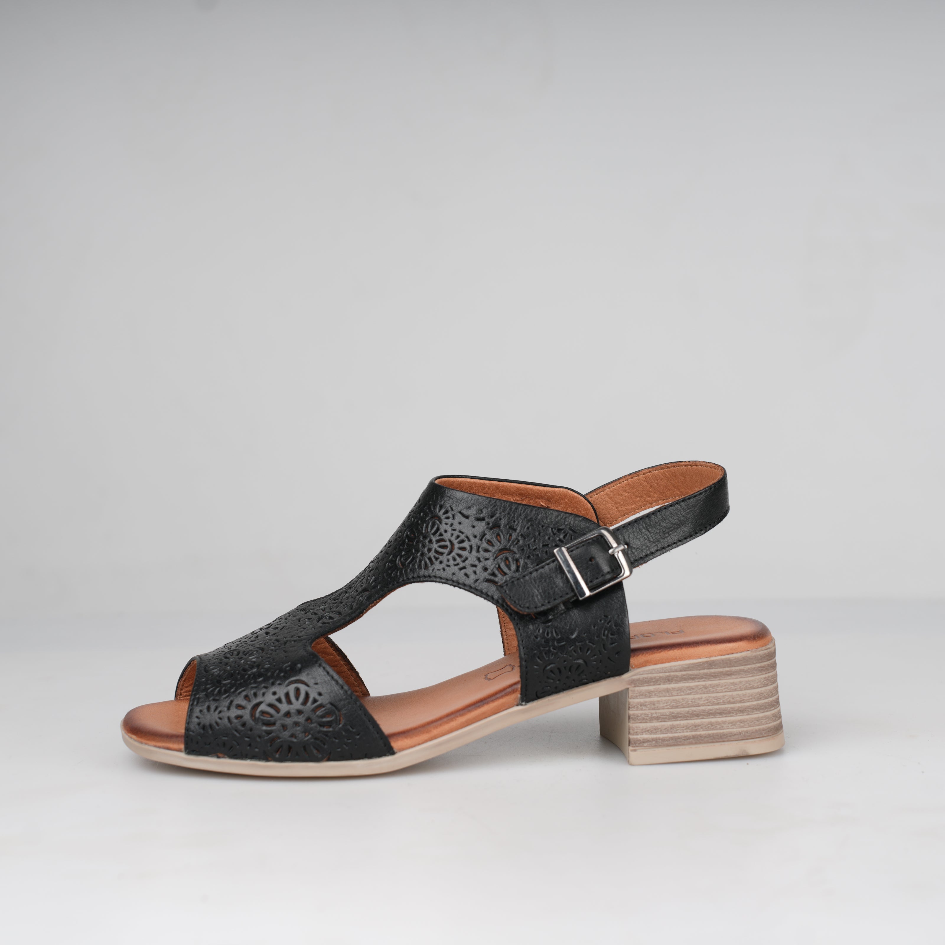 Sandal Nero Raffinata – Florida Shoes