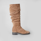 Savana Tall Velour Beige – Florida Shoes