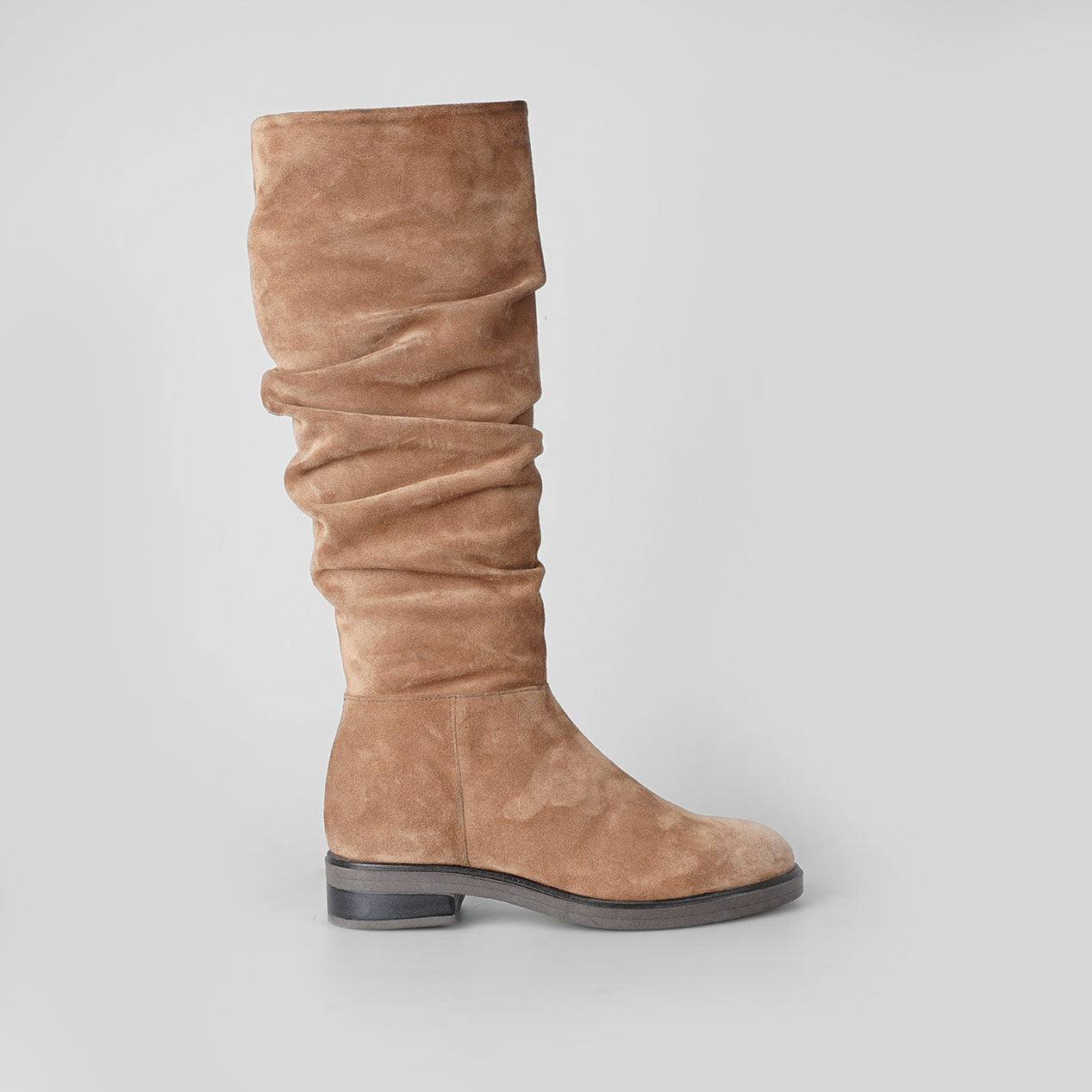 Savana Tall Velour Beige – Florida Shoes