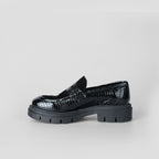 Noir Snake Loafer – Florida Shoes