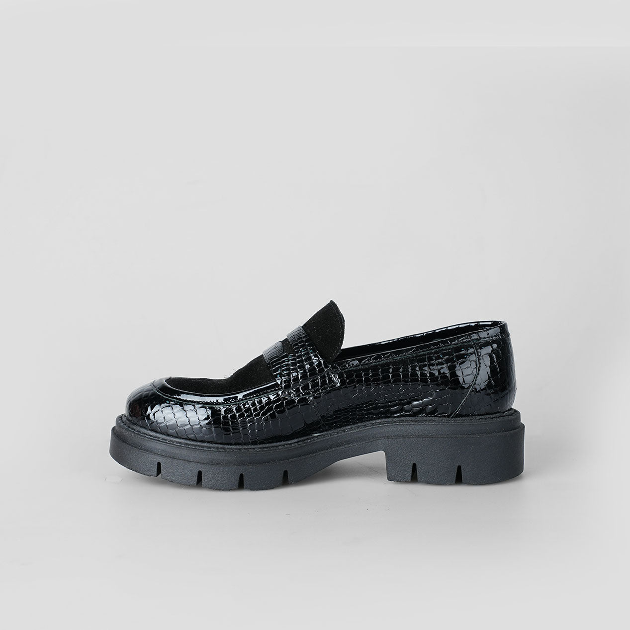 Noir Snake Loafer – Florida Shoes