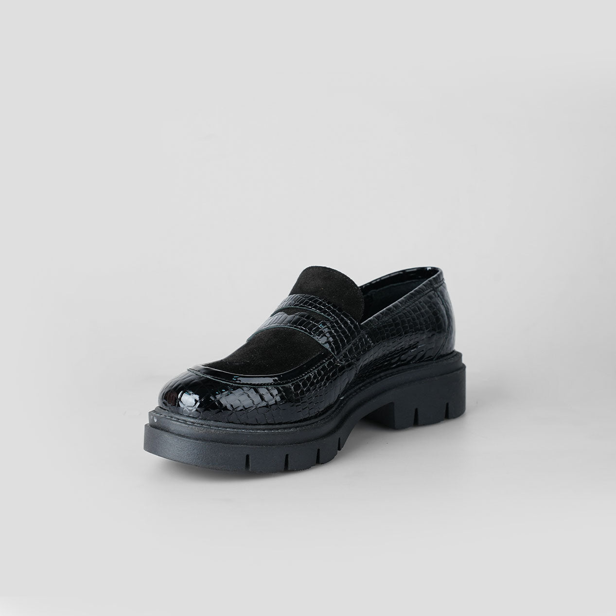 Noir Snake Loafer – Florida Shoes
