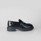 Noir Snake Loafer – Florida Shoes