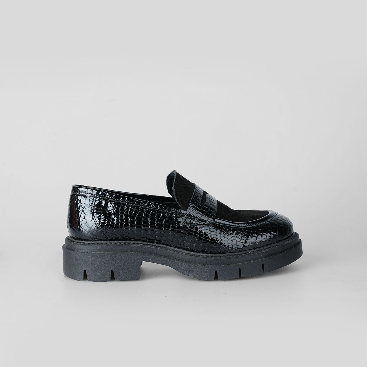 Noir Snake Loafer – Florida Shoes