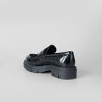 Noir Snake Loafer – Florida Shoes