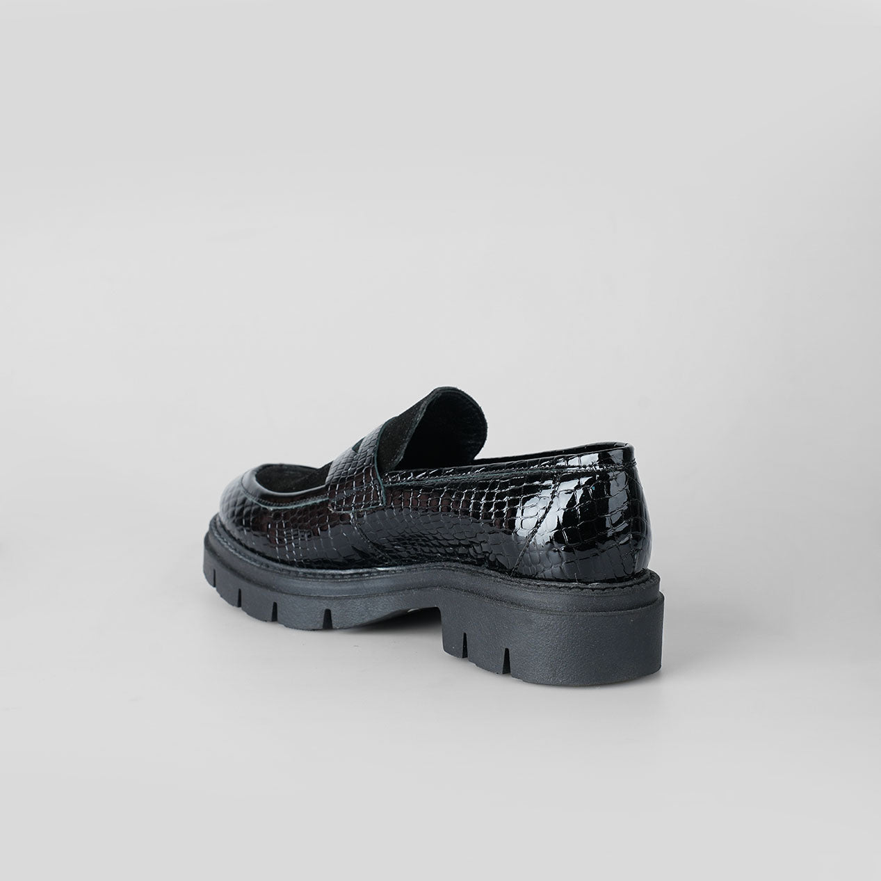 Noir Snake Loafer – Florida Shoes