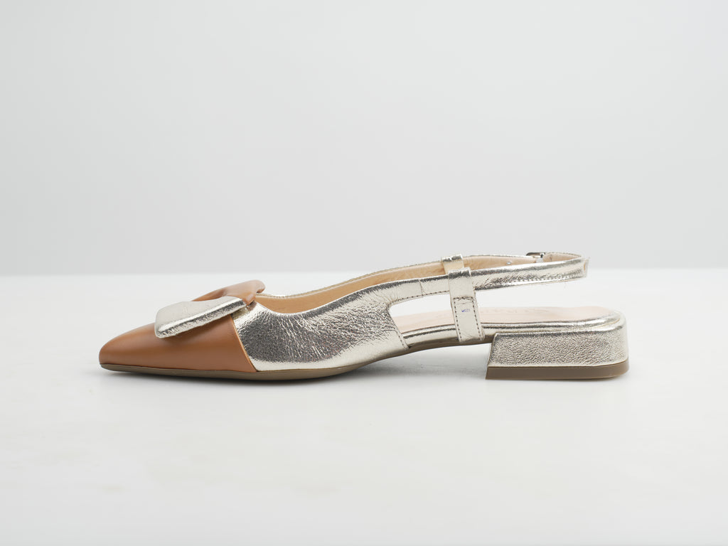 Slingback Tan Oro Divina – Florida Shoes